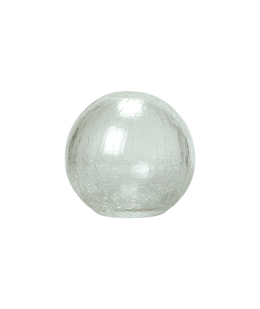 Crackle glass light deals globe